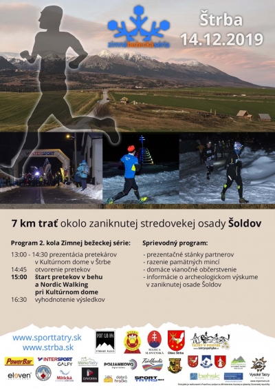 Run around Šoldov Tatra winter running series 2nd round