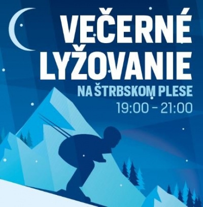 Evening skiing at Štrbské Pleso 