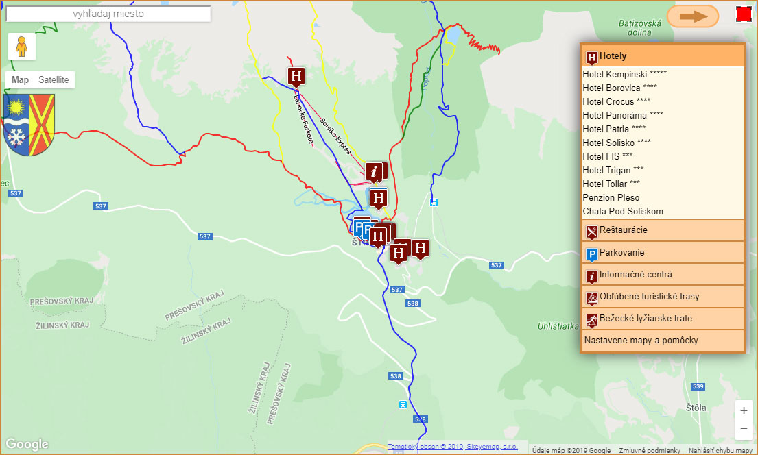 Interaktivní mapa