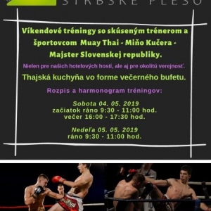Vikendove treningy thajsky box hotel Crocus Strbske Pleso 4.-5.5.2019