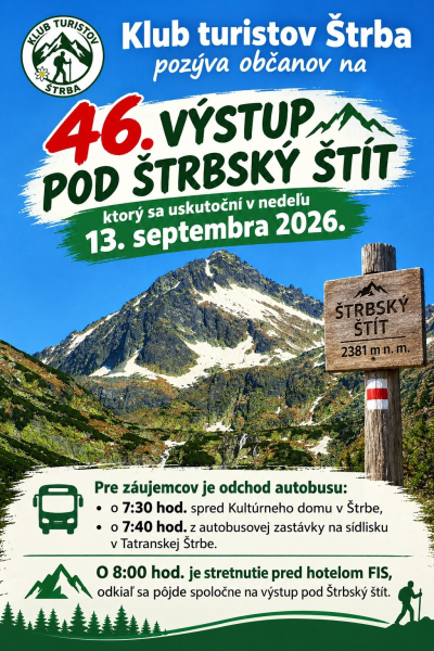 Výstup pod Štrbský štít
